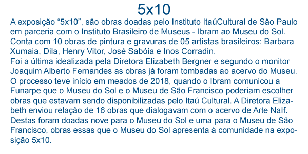 5x10 doação ItaúCultural